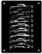 Ford Mustang History Metal Sign Aluminum Sign Decor for House Bar Pub Plaque Poster Wall Art Sign 14x11 Inch