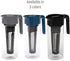 Goodful Airtight Cold Brew Iced Coffee Maker, Shatterproof Durable Tritan Plastic Construction, Leak-Proof Lid, Large Capacity with Premium Stainless Steel, 2.25 Qt, Black