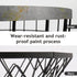2 Tier Fruit Basket, Two Tiered Metal Fruits Bowl with Handle, Vegetables Bread Baskets Storage Stand for House Farmhouse Kitchen Countertop Organizer Black