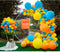 DIY Party Balloon Garland Kit,129 Pcs Yellow Orange and Blue Balloon Arch Kit for Wedding Birthday Graduation Anniversary Bachelorette Party Baby Shower Party Background Decorations