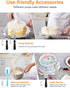 Kootek 178 Pcs Cake Decorating Kit Supplies with Cake Turntable Numbered Piping Tips E-book Guide Pastry Bags Frosting Spatula Icing Smoother Decoration Pen Cake Paint Brush Silicone Baking Cups