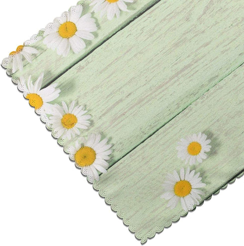 Chamomile Flower Placemats for Dining Table Set of 6, Printing Thin Environmental Materials Easy Clean for Kitchen Dinner Party.Table Mat Place Mats for Kitchen Dining Decoration(12 X 18 Inch)