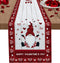 Valentine's Day Cute Gnome 90 Inches Long Table Runner for Dining Room, Rustic Wood Cotton Linen Tablecloth Runners, Farmhouse Table Setting Decor for Wedding Party Holiday Home, Machine Washable.