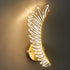 Modern Acrylic Hard Wired Wall lamp, Elegant Wall lamp with Brass Base, Suitable for TV Wall, Bedroom Bedside and Various Commercial Shop environments (2 Pieces)