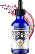Liquid Gold Drops - Colloidal Gold - Nano Gold - Made from 99.99% Pure Swiss Gold - 100 ppm - Ascension Aid - Brain Boost - Enhance Awareness, Clarity, Dreams, Intuition and Memory