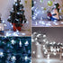 Led Christmas Lights Snowflake String Lights 100Led 49Ft Plug in 8 Modes Extendable Fairy String Lights for Indoor Outdoor Holiday Party,Wedding, Xmas Tree, New Year, Christmas Decorations(Cool White)