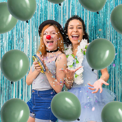 Sage Green Balloons,3 Different Sizes 77 Pack Green Balloons 12 Inch,5 Inch,10 Inch Eucalyptus Olive Green Balloons for Bridal Shower Baby Shower Birthday Wedding