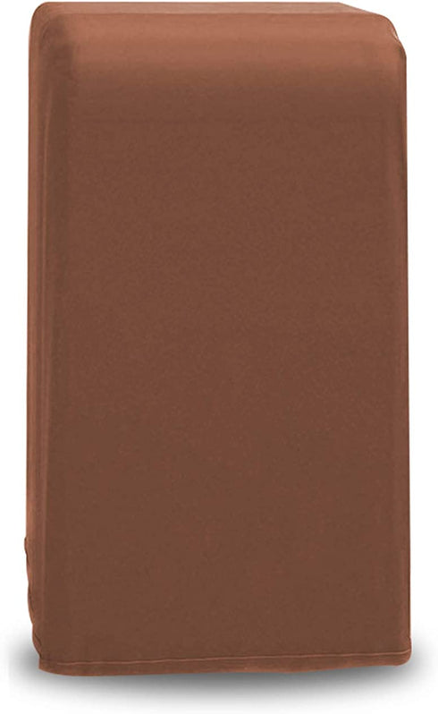 Perfitel Universal Portable Air Conditioner Cover Dust Proof Sunshade Fabric Covers with Telescopic Rope AC Cover Protector Defender - Full Winter AC Cover Indoor Protection (Brown)