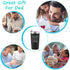Father's Day Gifts You Are the Luckiest Dad in the World Travel Tumbler, Funny Birthday Gifts for Dad Father Best Dad Men from Daughter Kids, 20 Oz Insulated Stainless Steel Tumbler with Lids, Black