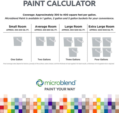 Microblend Interior Paint and Primer - Beige/Sand in your Shoes, Eggshell Sheen, Quart, Premium Quality, High Hide, Low VOC, Washable, Microblend Niagara Collection