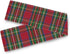 SUABO Table Runner Christmas Red and Green Tartan Plaid Striped Pattern Non-Slip Heat Resistant Modern Table Runners for Dinner Holiday Party Wedding Decoration 13 x 90 Inch