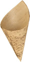 BambooMN 5.12" x 2.25" Premium Bamboo Leaf Cone, All Natural and Disposable Compostable for Catering and Home Use, 100 Pieces