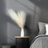 Faux Pampas Grass, 18"/45cm Artificial Pampas Grass Fluffy 5 Stem pompous Grass Flower Arrangement for Boho Home Wedding Decoration(Grey)