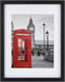 ONE WALL Tempered Glass 11x14 Picture Frames Display Pictures 8x10 or 5x7 with Mat or 11x14 Without Mat, Black Solid Wood Photo Frames for Wall and Tabletop - Mounting Hardware Included