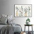 Flower Wall Art Painting Line Wood Texture Botanical Wall Art Canvas Picture Contemporary Botanic in Jar Canvas Artwork for Living Room Bedroom Kitchen Dinning Room Office Home Decor No Frame 24x16in