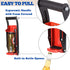 MinliGUY Aluminum Can Crusher, Heavy Duty Can Crusher Wall Mounted, for up to 16oz/500ML Drinks Cans, Can Smasher For Recycling with Bottle Cap Opener-Red