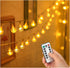 33 FT 80 LED Battery Operated Globe Ball String Lights Fairy String Lights Decor for Bedroom Patio Indoor & Outdoor Party Wedding Christmas Tree Garden Lawn Landscape with Remote Warm White