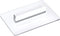 Lacupella Fondant Smoother Tool With Handle Clear Acrylic Transparent Easy Glide For Gum Paste Smoothing (Rectangle Tip)