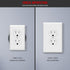 ENERLITES Jumbo Duplex Receptacle Outlet Wall Plate, Electrical Outlet Covers, Gloss Finish, Over-Size 1-Gang 5.5" x 3.5", Polycarbonate Thermoplastic, 8821O-W-10PCS, White (10 Pack)