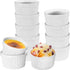 4 OZ Ramekin Bowls,WERTIOO 12 PCS Ramekins for for Baking and Cooking, Oven Safe Sleek Porcelain Ramikins for Pudding, Creme Brulee, Custard Cups
