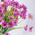 JEMONG 12 Bundles Artificial Flowers Outdoor UV Resistant Fake Flowers No Fade Plastic Plants Garden Porch Window Box Decorating (Purple)