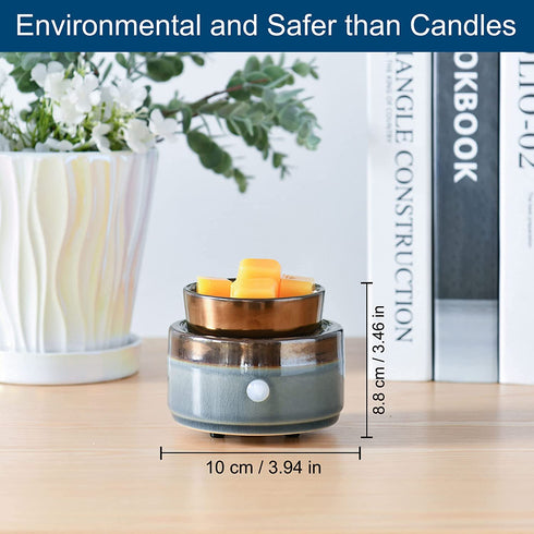 kobodon Ceramic Candle Wax Warmer, Home Fragrance Diffuser, Scentsy Warmer,2-in-1 Candle Wax Electric Melter and Fragrance Warmer for Warming Scented Candles and with to Freshen Room Spa Home Office