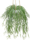 Artificial Hanging Plants Fake Greenery Succulent Potted Plant Ceramic Planter for Home Wall Indoor Outdoor Decor