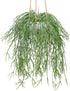 Artificial Hanging Plants Fake Greenery Succulent Potted Plant Ceramic Planter for Home Wall Indoor Outdoor Decor