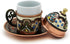 Copper Turkish Coffee Cup with Saucer and Lid