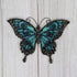 Liffy Metal Butterfly Wall Decor Outdoor Indoor Metal Wall Art Butterfly Hanging Decorations Metal and Glass Garden Theme Home Decorations for Garden Living Room Bedroom