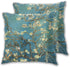 kasdfms Green Pillow Pillowcase Covers 18X18 Set of 2 Throw Size Pattern with Zipper Closure Square Protector