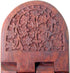 Carved Rosewood Bible Hymnal or Missal Display Stand, 10 Inch
