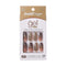 Gold Finger Gel Glam Design Nail Press On Nails, Gel Nail Kit, Polish Free Manicure Long Length (GD18)