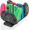 Controller Charger Dock for Nintendo Switch, 6 in 1 Charging Station for Nintendo Switch Joy-Con Controllers and Pro Controllers Black