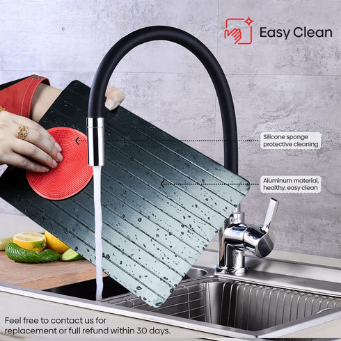 Skyytel Defrosting Tray for Frozen Meat - Fast and Easy Way of Thawing Food - Natural Heating Defrosting Plate Board - Large Size Thawing Plate - Includes Pack of 8 Pieces