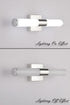 Bathroom Vanity Light Fixture, 7Degobii 16" Inches 8W 6000K Chrome LED Mirror Lights for Bathroom Wall Sconces Bar Lighting