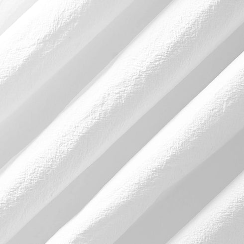 Archaeo 54874 Washed 100% Cotton Twist Tab Curtain, 52" x 84" Panel, White