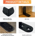 20 Pcs Black Corner Braces 2x2 Inch Steel L Bracket Heavy Duty Joint Right Angle Shelf Support Corner Braces for Shelves, Wood Furniture, Cabinet with Screws (20 Pack)