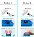 Gifts2U Electric Balloons Pump with Balloons and Rose Gold Pennant Balloon Pump Kit Portable Dual Nozzle Decorating Strip Kit, Metal Balloon Glue Balloon Tying Tool 110V 600W for Party Decoration
