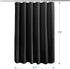 AmazerBath Waffle Shower Curtain, Heavy Duty Fabric Shower Curtains with Waffle Weave Hotel Quality Bathroom Shower Curtains, 72 x 78 Inches (Black)