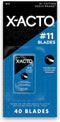 X-ACTO #11 Classic Fine Point Replacement Blades, Pack of 40 (X711)