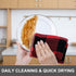 Kitinjoy 100% Cotton Buffalo Plaid Waffle Weave Kitchen Towels, 13 in x 28 in, Super Soft Absorbent Kitchen Dish Towels for Drying Dishes, 4Pack, Black/Red
