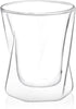 JoyJolt Lacey Whiskey Double Wall Glasses, Set of 2 Insulated Whiskey Glass, 10-Ounces.
