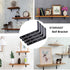 8 Pcs Black L Corner Bracket Stainless Steel Heavy Duty L Shaped Joint Right Angle Shelf Bracket Support Wall Hanging by STARVAST (Come with Screws)