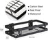 DUFU Shower Shelves Bathroom Caddy Organizer with Hooks, No Drilling Adhesive Wall Mount Carbon Steel Storage Rack for Bathroom, Kitchen and Toilet - 2 Pack