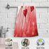 Happy Valentines Red Herats Towels Set of 2 Hand Towel Absorbent Face Towel Soft Dish Towels for Gym Bath Kitchen Decor 28x14 Inches