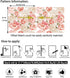 Blooming Wall Peel&Stick Removable Pink Champagne Fresh Peony Self-Adhesive Prepasted Wallpaper Wall Mural (Vintage Pink/Light Champagne, 17.7€œx118)