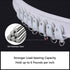 Ceiling Curtain Track, Curved Curtain Track Ceiling Mount Flexible Ceiling Track with Curtain Track System, Alloy Plastic Ceiling Track Room Divider For Bay Window Bunk Bed RV Curtain (3Meters White)