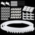 Ceiling Curtain Track, Curved Curtain Track Ceiling Mount Flexible Ceiling Track with Curtain Track System, Alloy Plastic Ceiling Track Room Divider For Bay Window Bunk Bed RV Curtain (3Meters White)