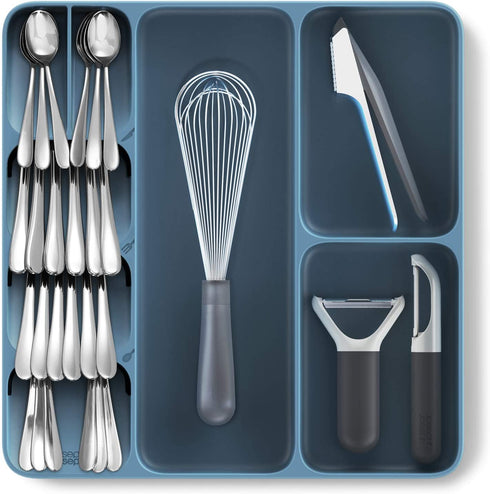 Joseph Joseph DrawerStore Kitchen Drawer Organizer Tray for Cutlery Utensils and Gadgets, One-size, Blue